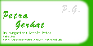 petra gerhat business card